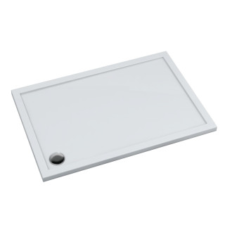 Schedline Brodzik akrylowy Sharper 80x170x5 cm, prostokątny z odpływem w narożniku, Gwarancja 7 lat